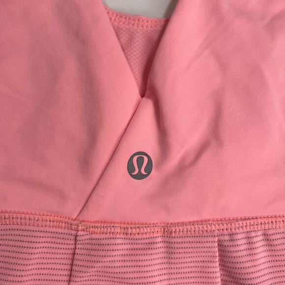 Lululemon Hustle & Bustle Tank Heathered Bleached Coral / Bleached Coral‎ Sz 4 - Picture 10 of 15